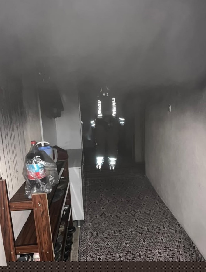 Antakya’da mesken yangını
