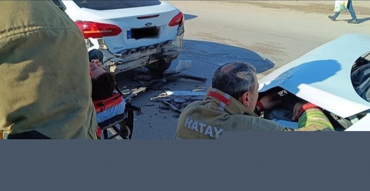 Antakya’da trafik kazası: 1 yaralı
