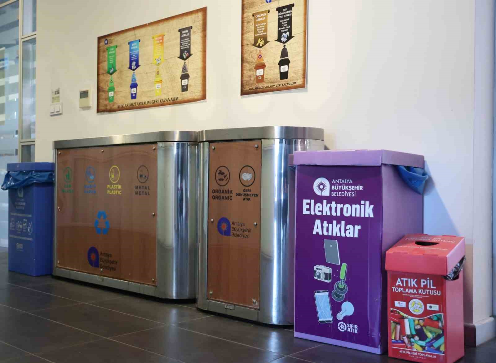 Antalya Büyükşehir ayrıştırılabilir kurumsal atıkları geri dönüşüme kazandırıyor
