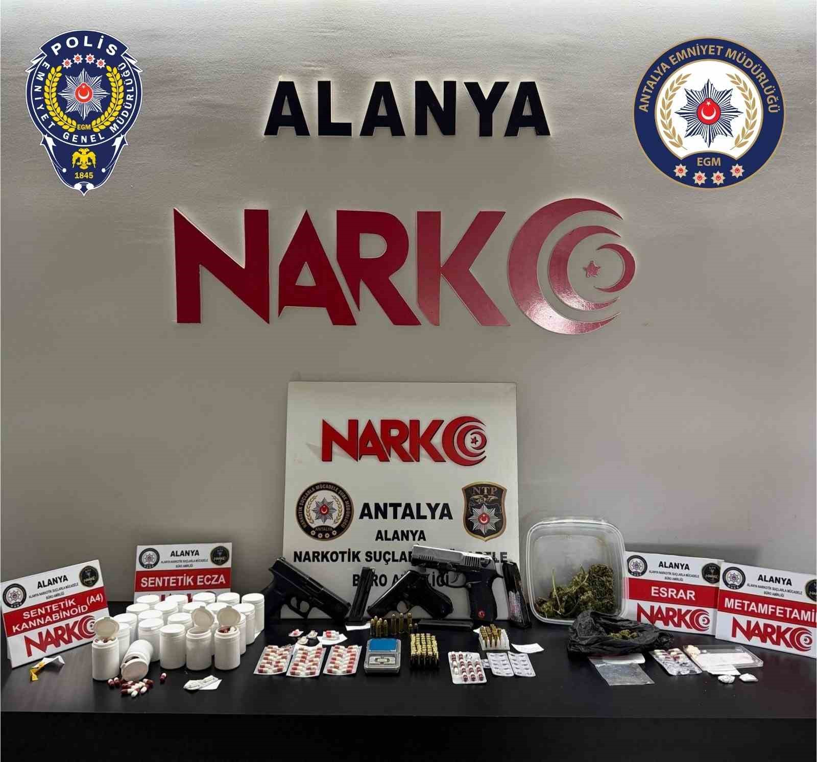 Antalya’da eş zamanlı uyuşturucu operasyonu
