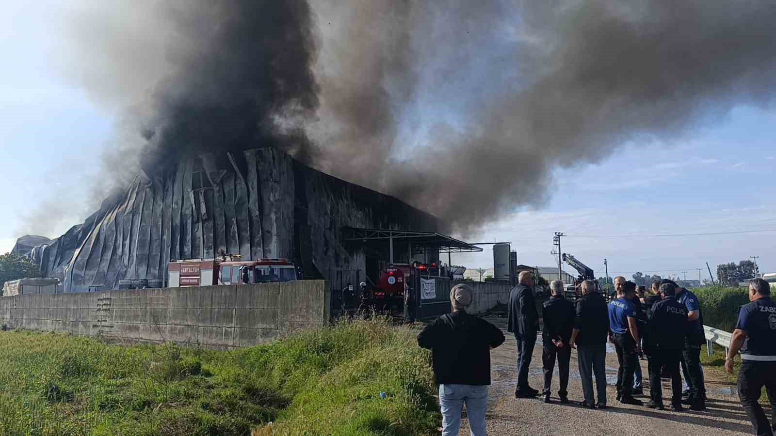 Antalya’da patates üretim tesisinde yangın

