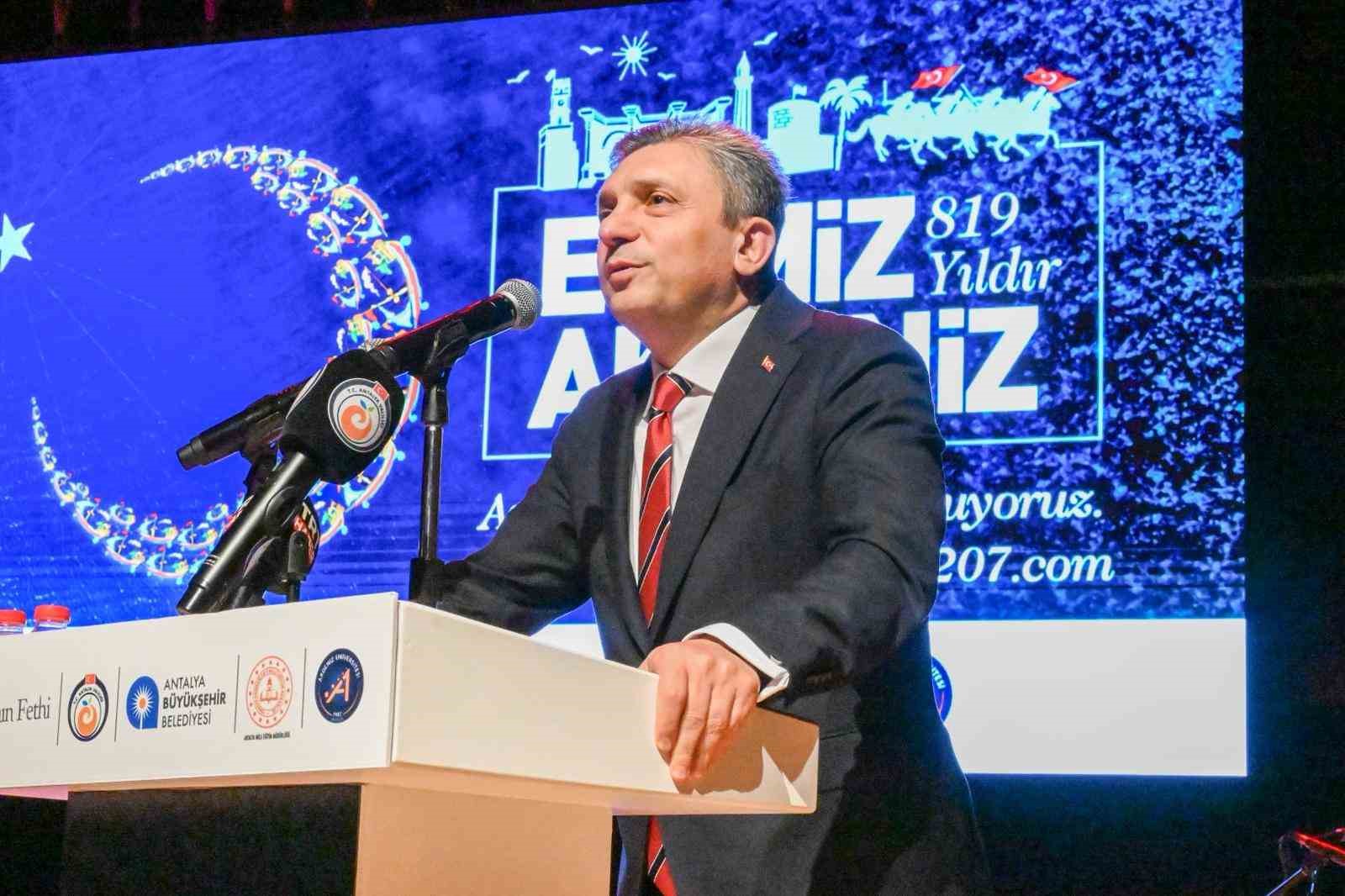 Antalya’nın fethinin 819. yıl dönümü kutlandı
