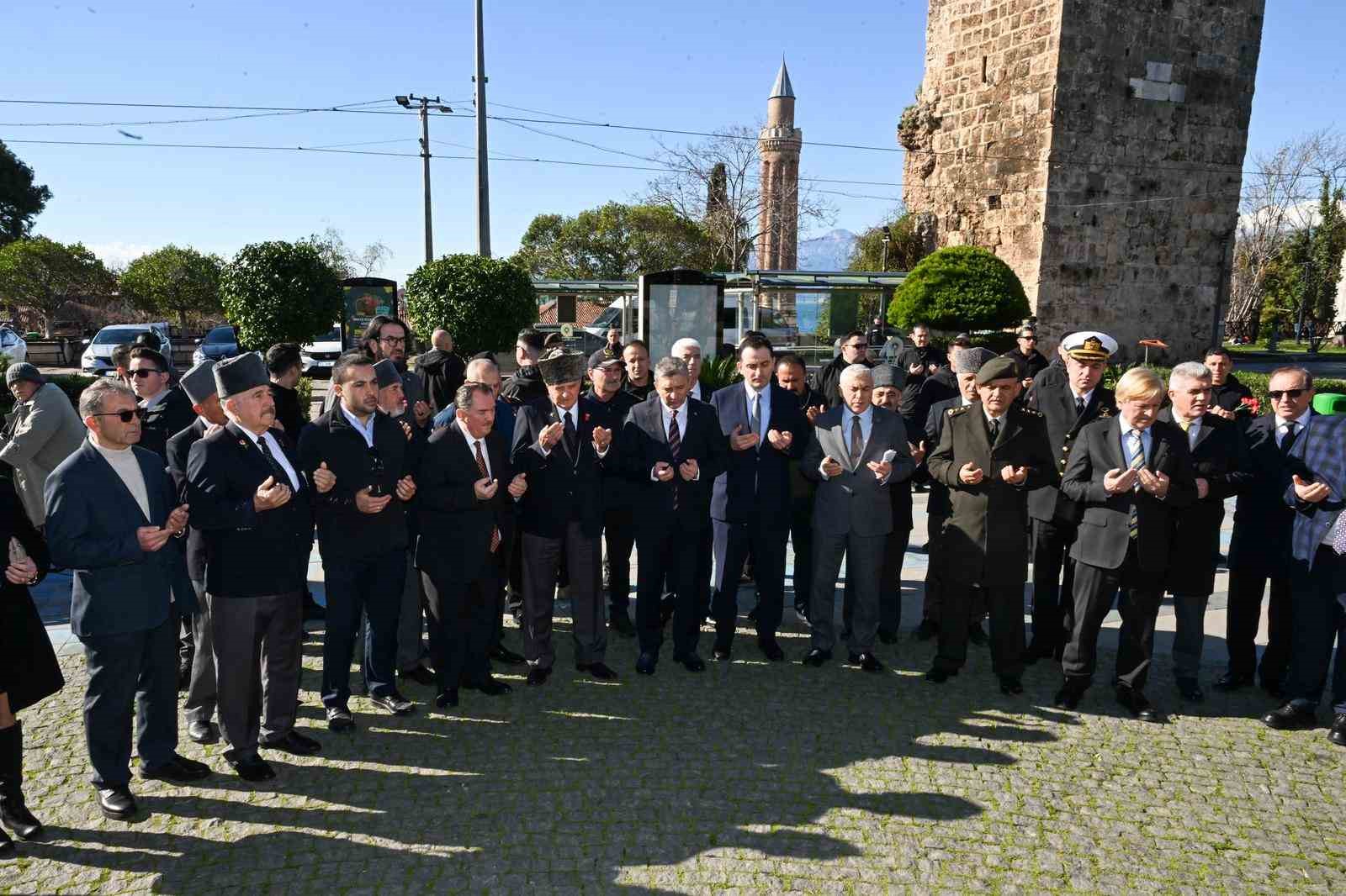 Antalya’nın Kurtuluş Savaşı’nda verdiği ilk sivil şehidi törenle anıldı
