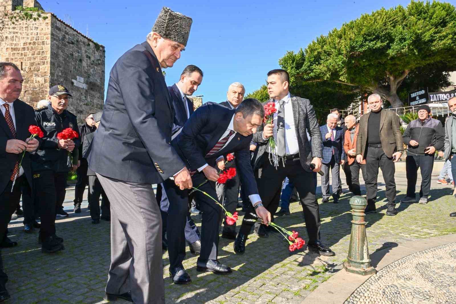 Antalya’nın Kurtuluş Savaşı’nda verdiği ilk sivil şehidi törenle anıldı
