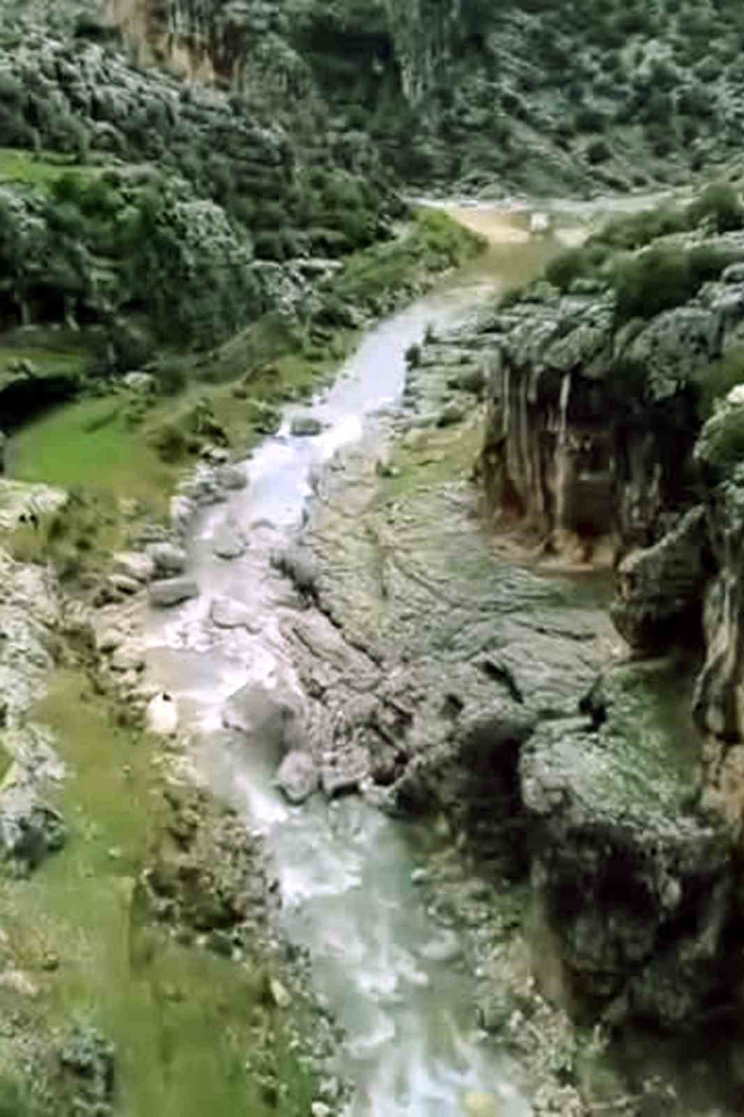 Araban’da kuruyan Ardıl Çayı yıllar sonra yeniden akmaya başladı
