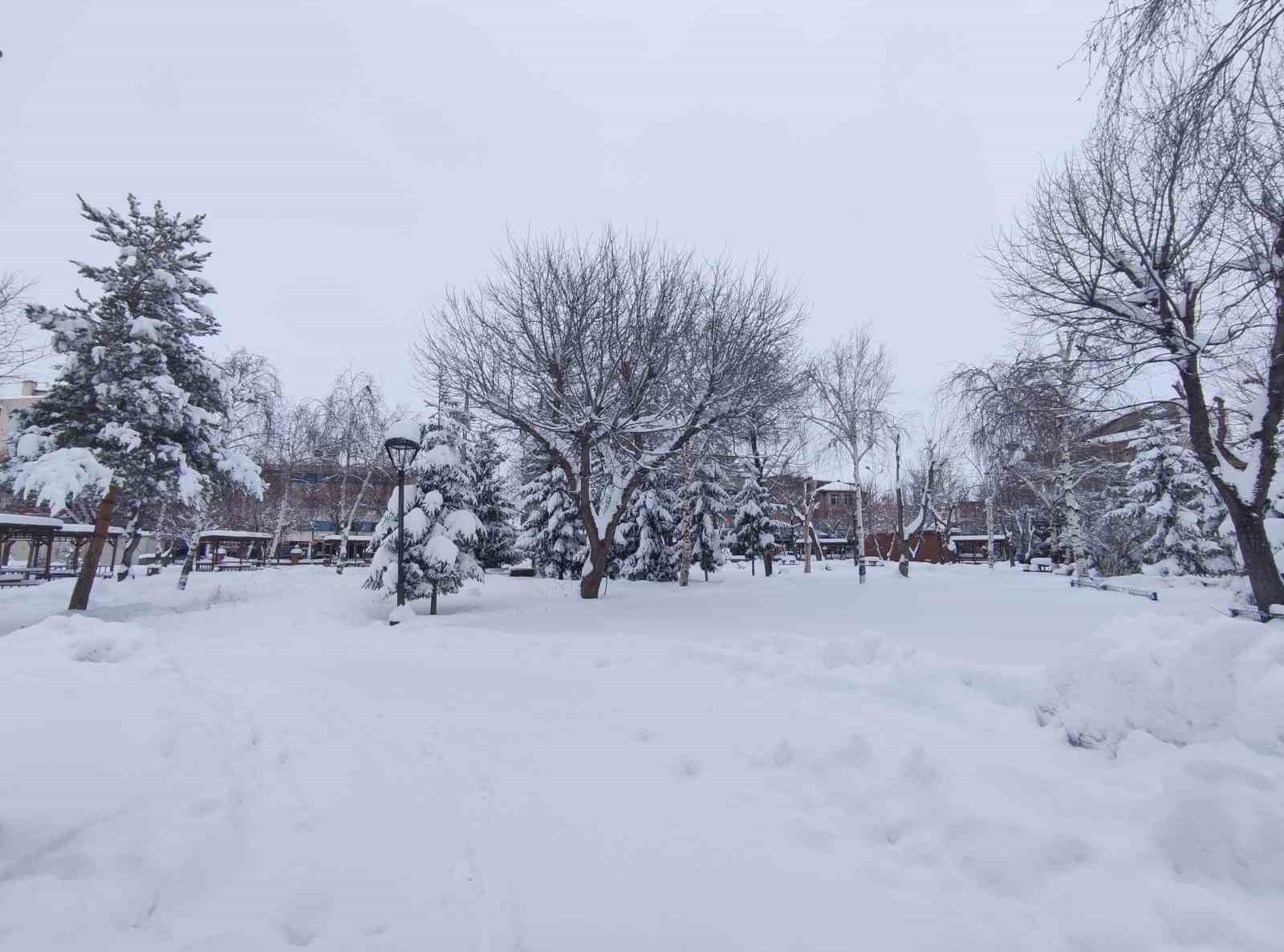 Ardahan’da nisan ayında kar sürprizi
