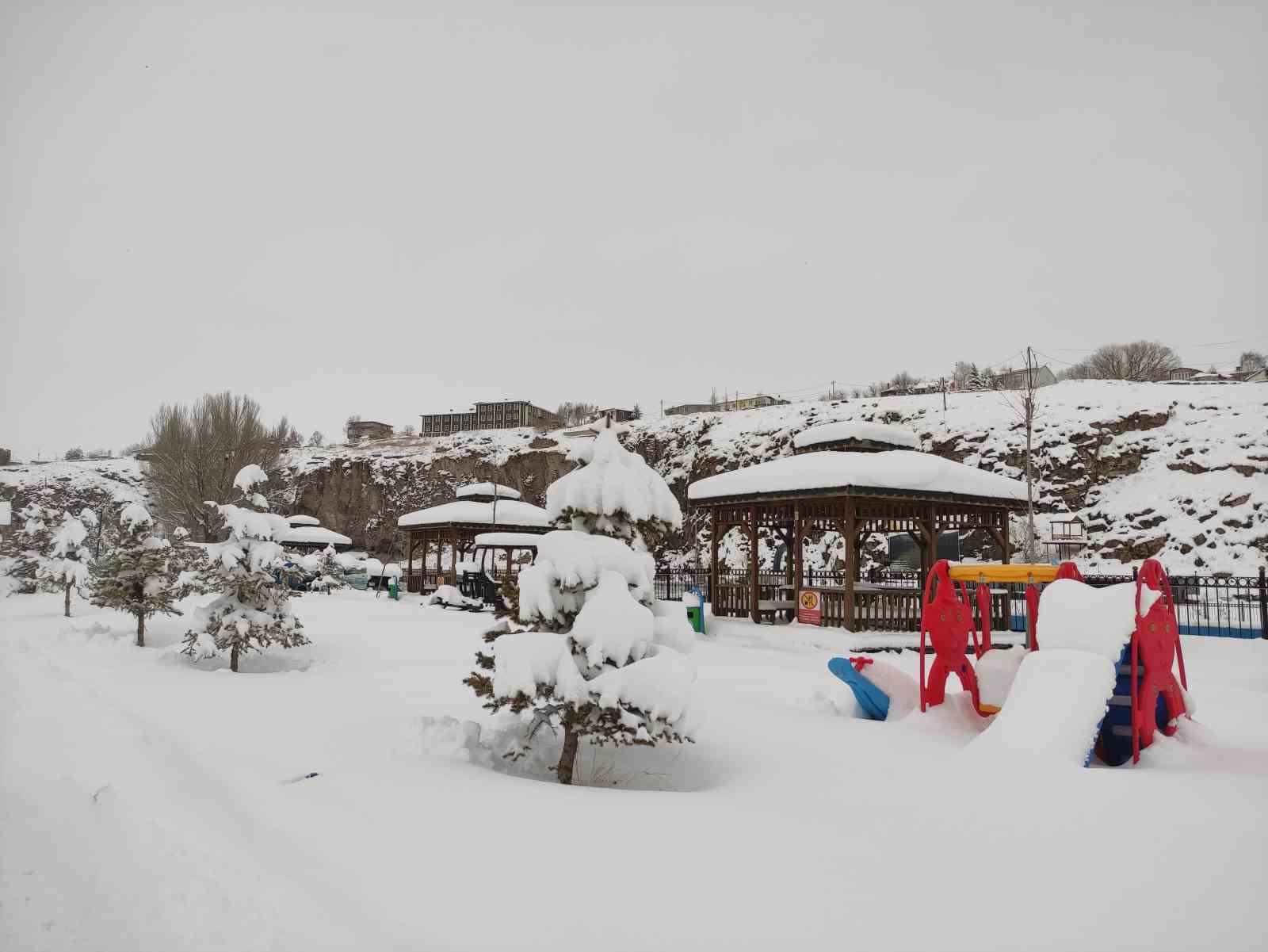 Ardahan’da nisan ayında kar sürprizi
