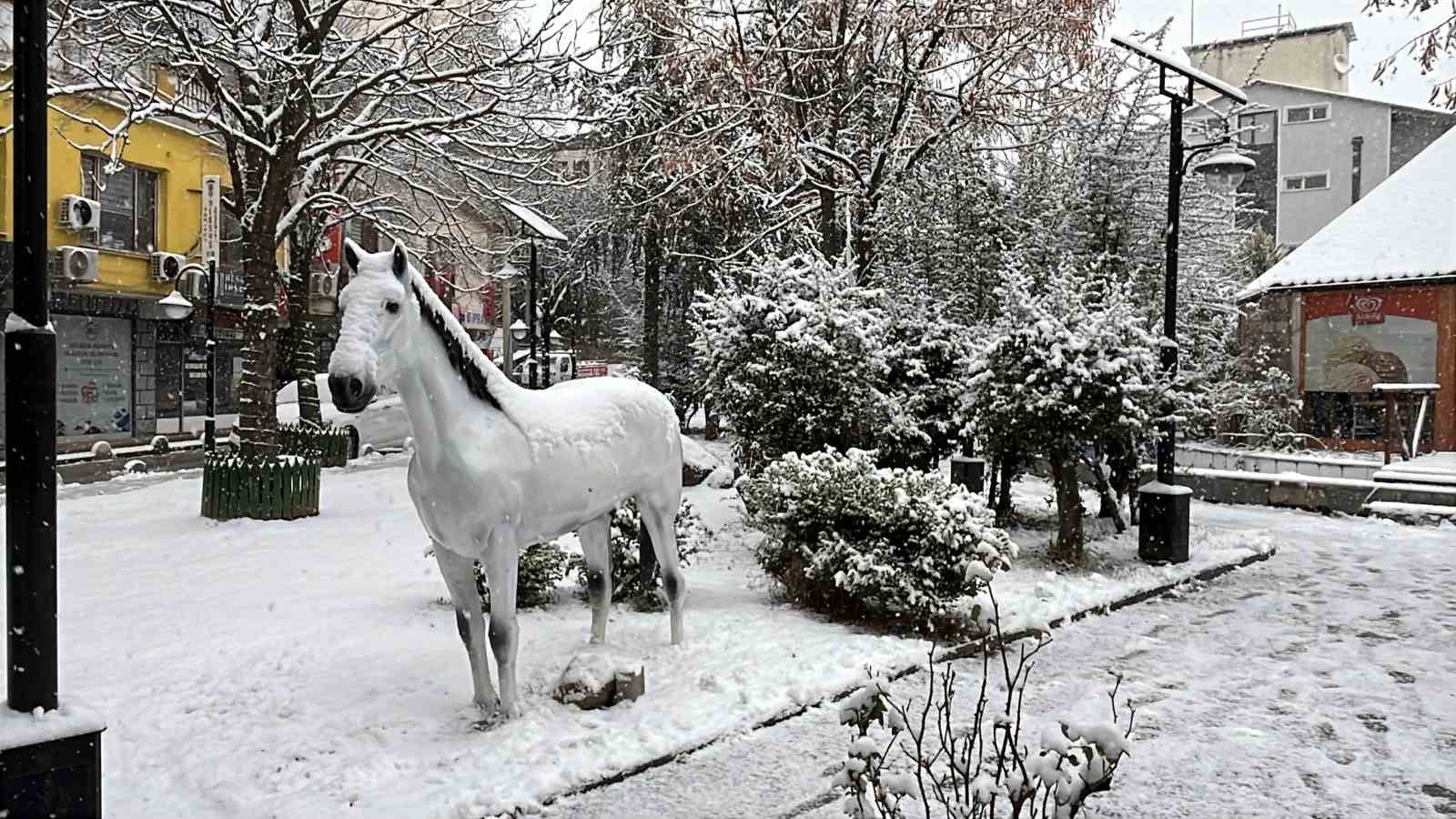 Artvin’de kar etkili oluyor
