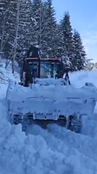 Artvin’de kar nedeniyle 130 köy yolunda ulaşım sağlanamıyor

