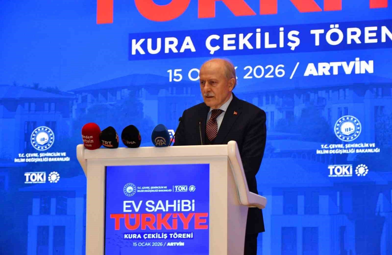 Artvin’de TOKİ kura çekimiyle bin 20 konutun hak sahipleri belirlendi
