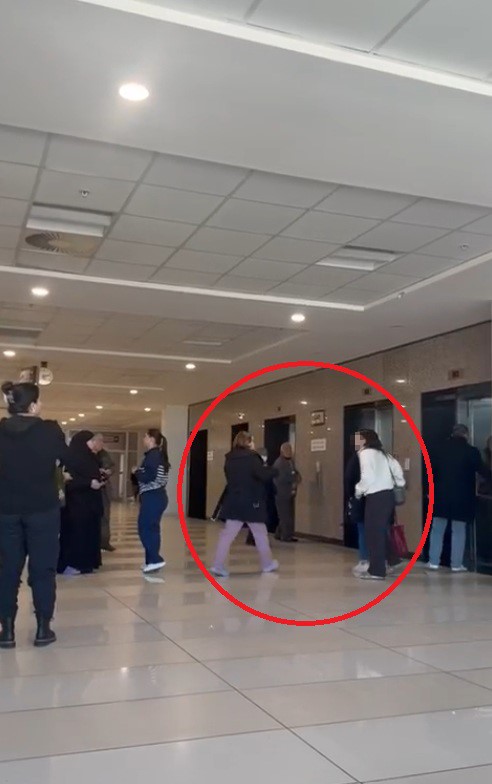 Asansör görevlisiyle hasta yakını arasında ’hasta asansörü’ tartışması
