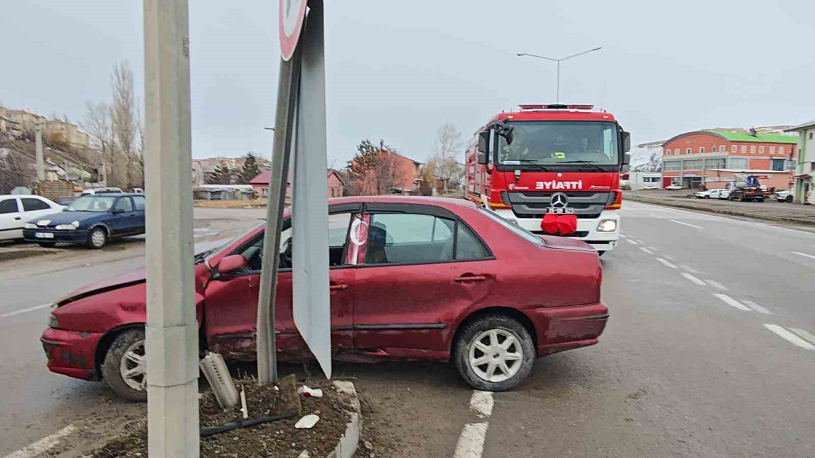 Aşkale’de korkutan kaza: Facianın eşiğinden dönüldü
