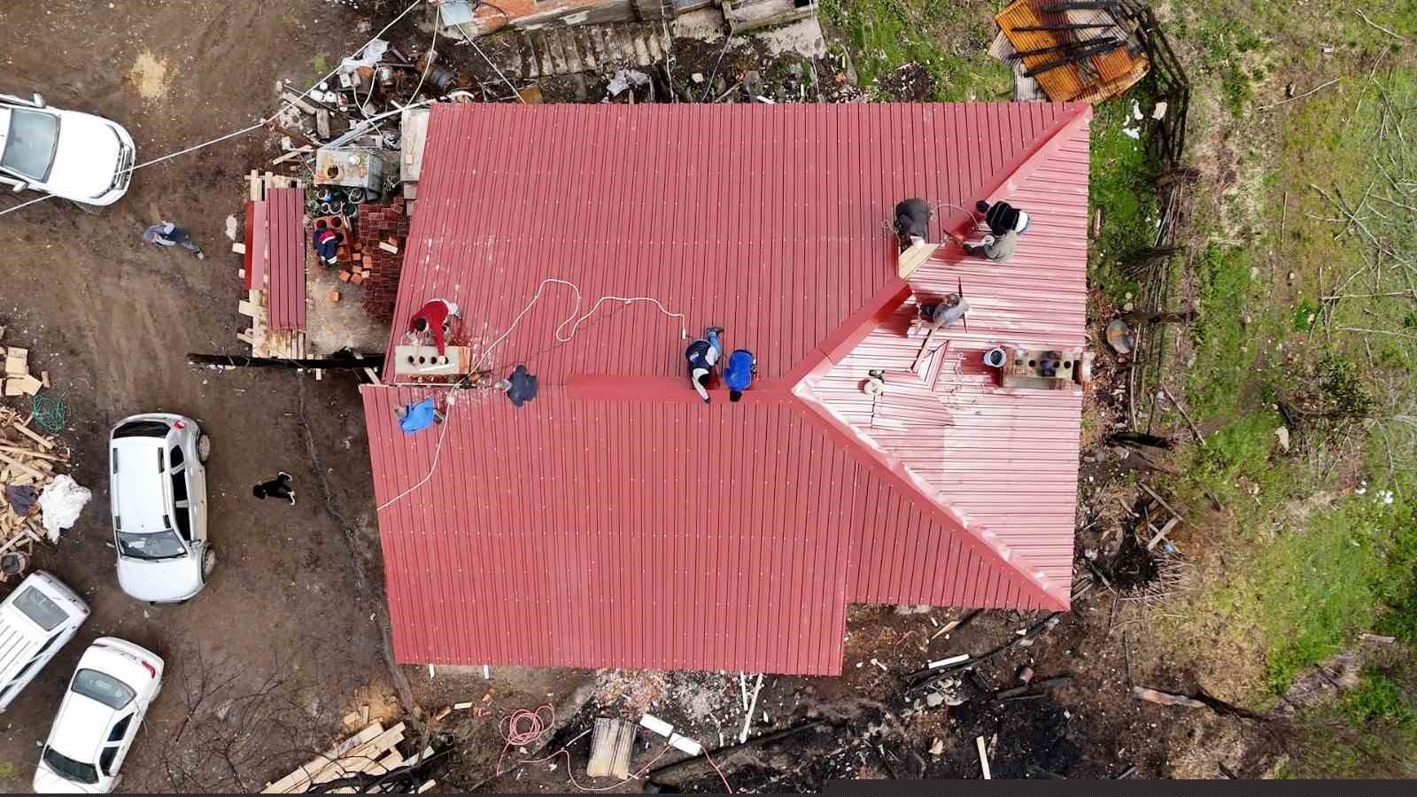 Atakum Belediyesi’nden yangın mağduru aileye destek
