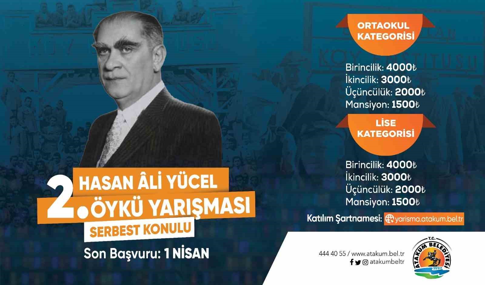 Atakum’da ikinci Hasan Ali Yücel Öykü Yarışması
