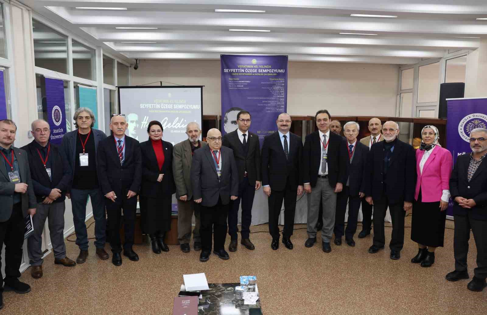 Atatürk Üniversitesi, Seyfettin Özege’yi vefatının 45. yılında sempozyumla andı
