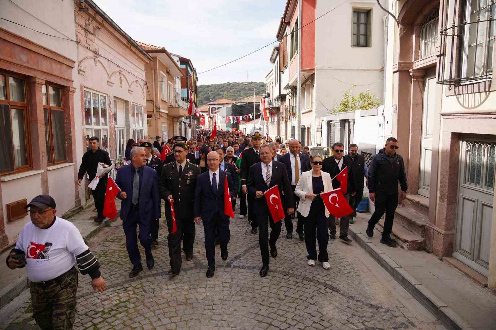 Atatürk’ün Ayvalık’a gelişinin 92. yıl dönümü törenle kutlandı
