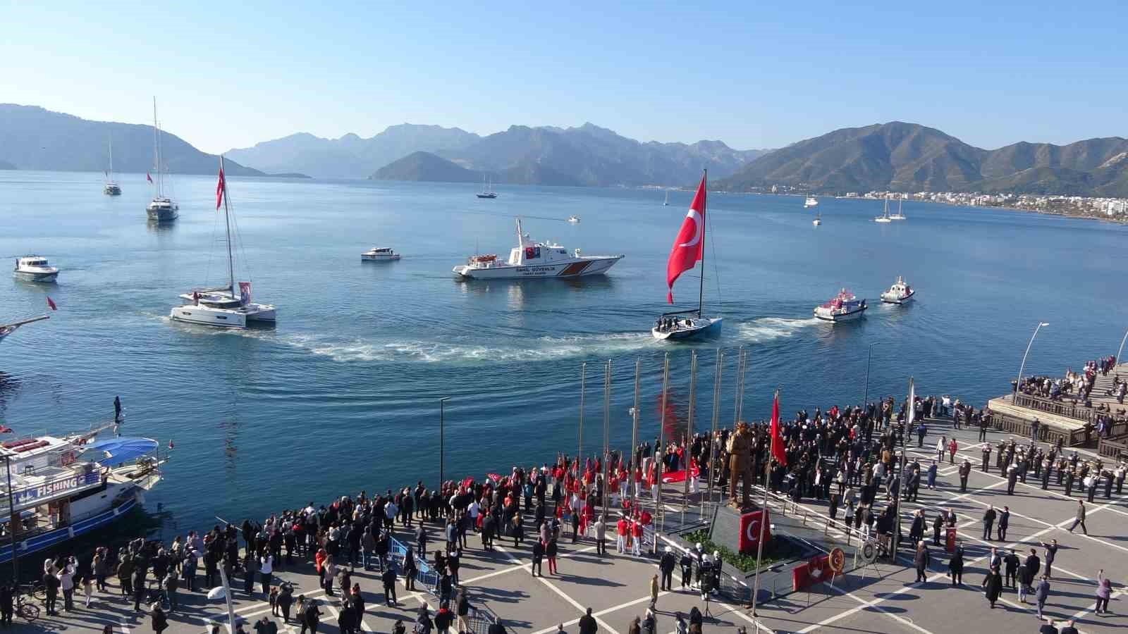 Atatürk’ün Marmaris’e gelişinin 91. yıl dönümü törenlerle anıldı
Atatürk’ün Marmaris’e gelişinin 91. yıl dönümü törenlerle anıldı