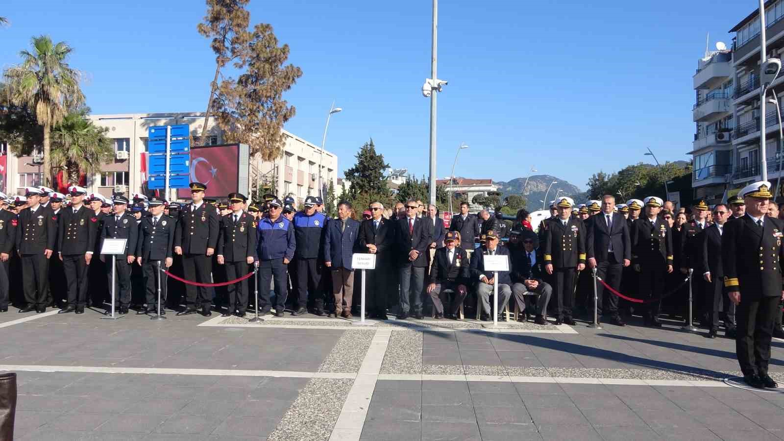 Atatürk’ün Marmaris’e gelişinin 91. yıl dönümü törenlerle anıldı
Atatürk’ün Marmaris’e gelişinin 91. yıl dönümü törenlerle anıldı