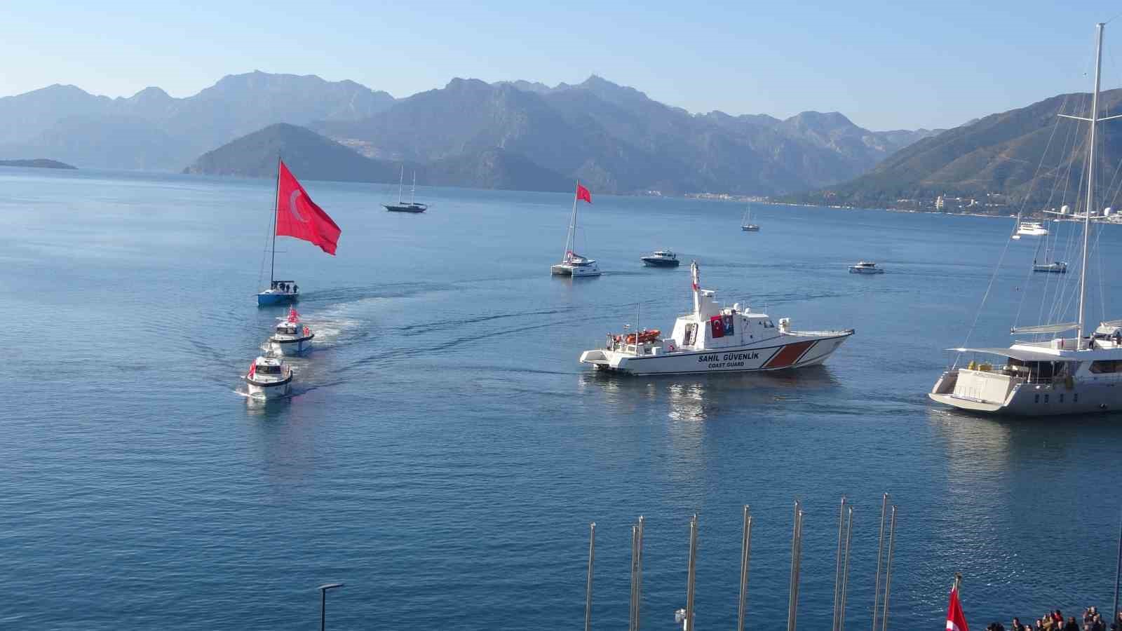 Atatürk’ün Marmaris’e gelişinin 91. yıl dönümü törenlerle anıldı
Atatürk’ün Marmaris’e gelişinin 91. yıl dönümü törenlerle anıldı