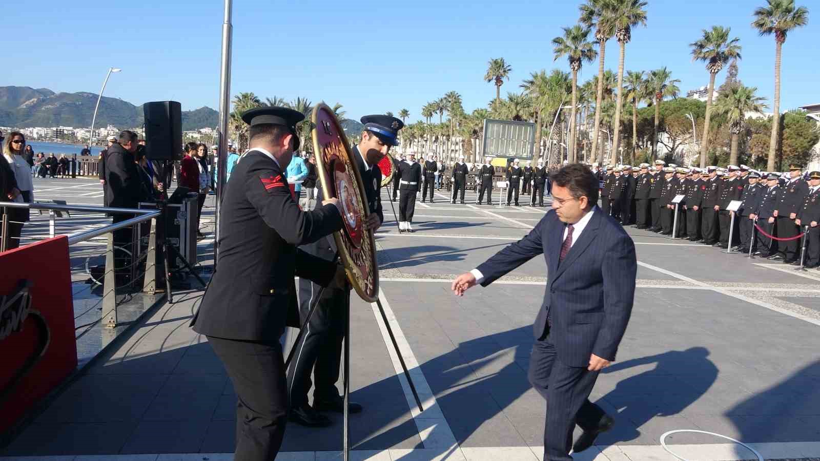Atatürk’ün Marmaris’e gelişinin 91. yıl dönümü törenlerle anıldı
Atatürk’ün Marmaris’e gelişinin 91. yıl dönümü törenlerle anıldı