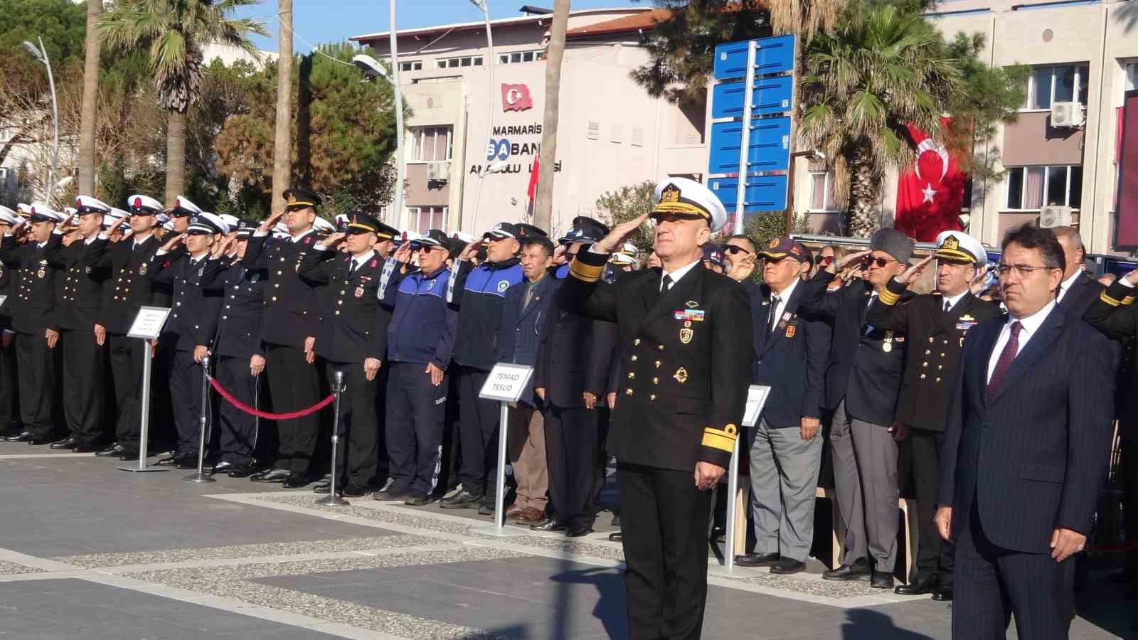 Atatürk’ün Marmaris’e gelişinin 91. yıl dönümü törenlerle anıldı
Atatürk’ün Marmaris’e gelişinin 91. yıl dönümü törenlerle anıldı