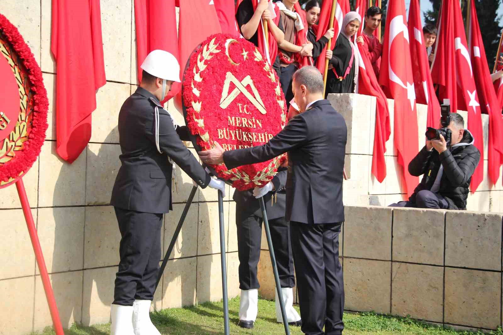 Atatürk’ün Mersin’e gelişinin 103’üncü yıl dönümü törenle kutlandı
