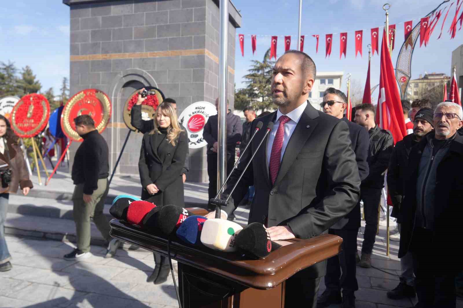 Atatürk’ün Niğde’ye gelişinin 92. yılı törenlerle anıldı
