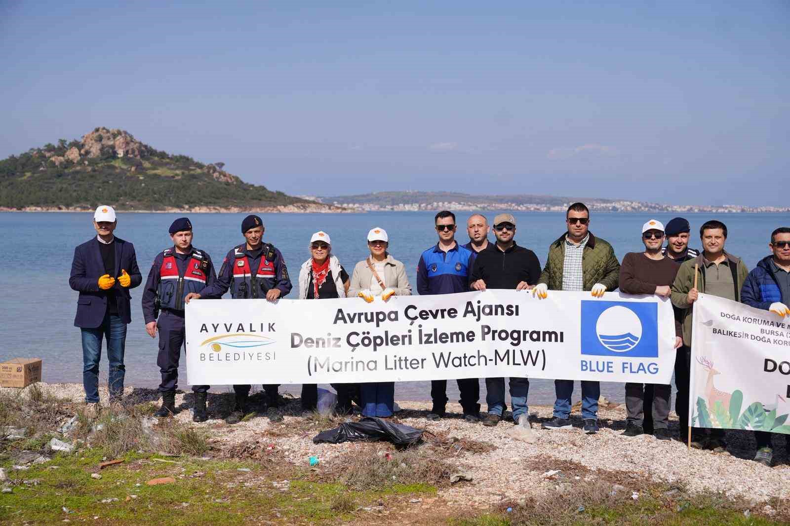 Avrupa Çevre Ajansı Deniz Çöpleri İzleme Programı kapsamında Ayvalık’ta temizlik seferberliği
