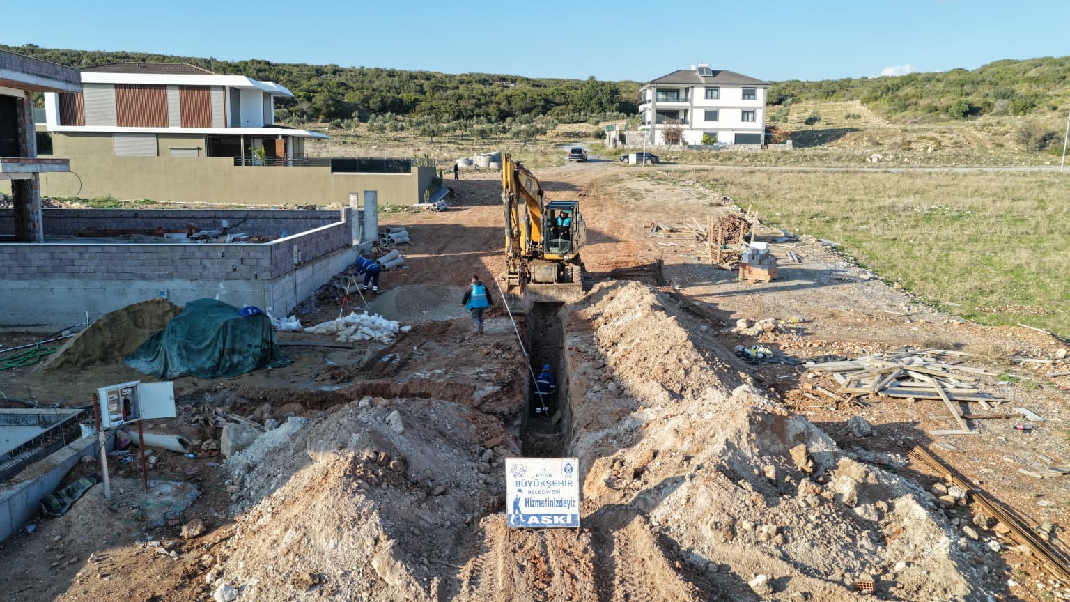 Aydın Büyükşehir Belediyesi’nin Didim’de altyapı çalışmaları sürüyor
