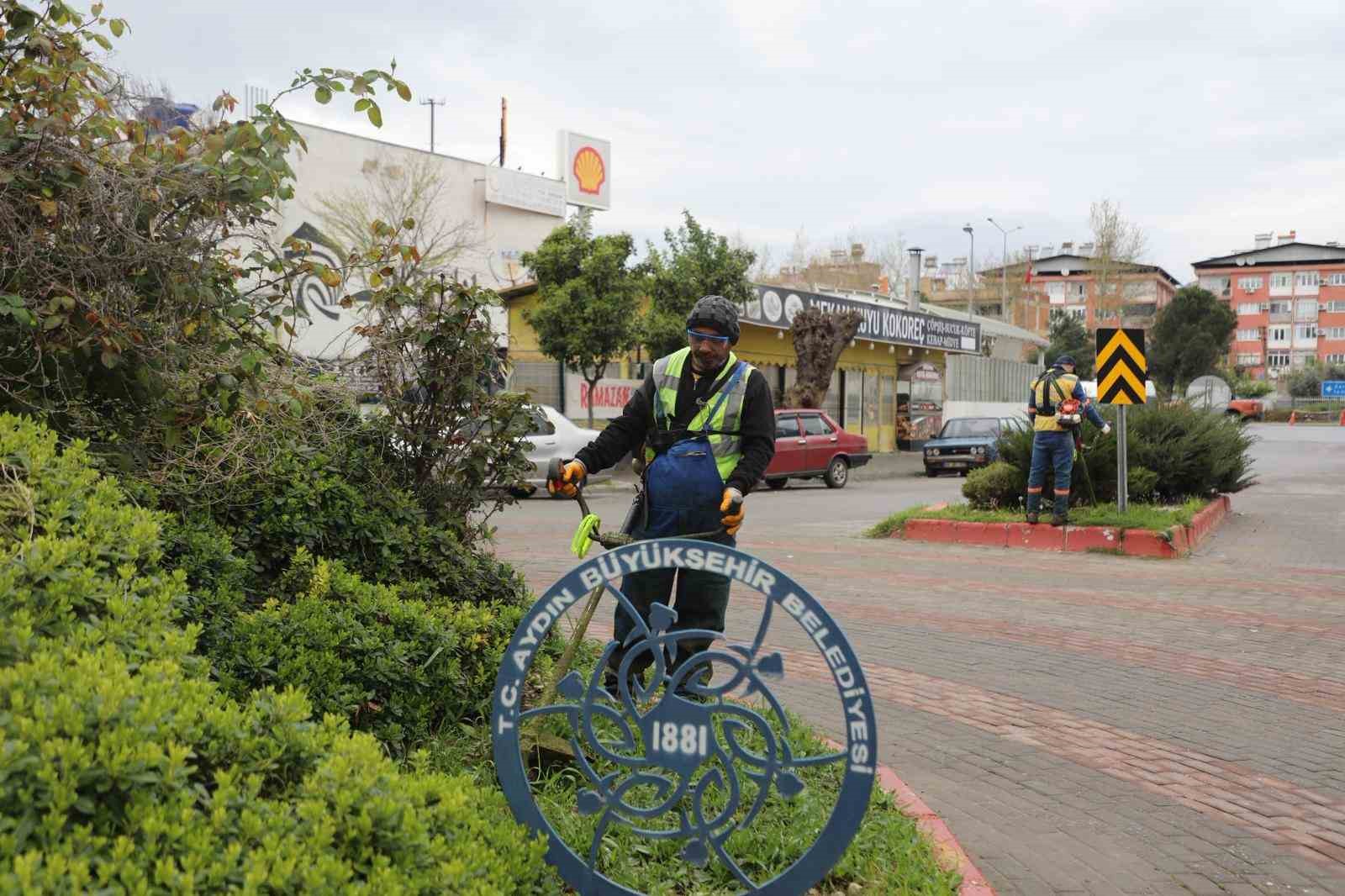 Aydın Büyükşehir’den Germencik ve İncirliova’da yeşil alan çalışması
