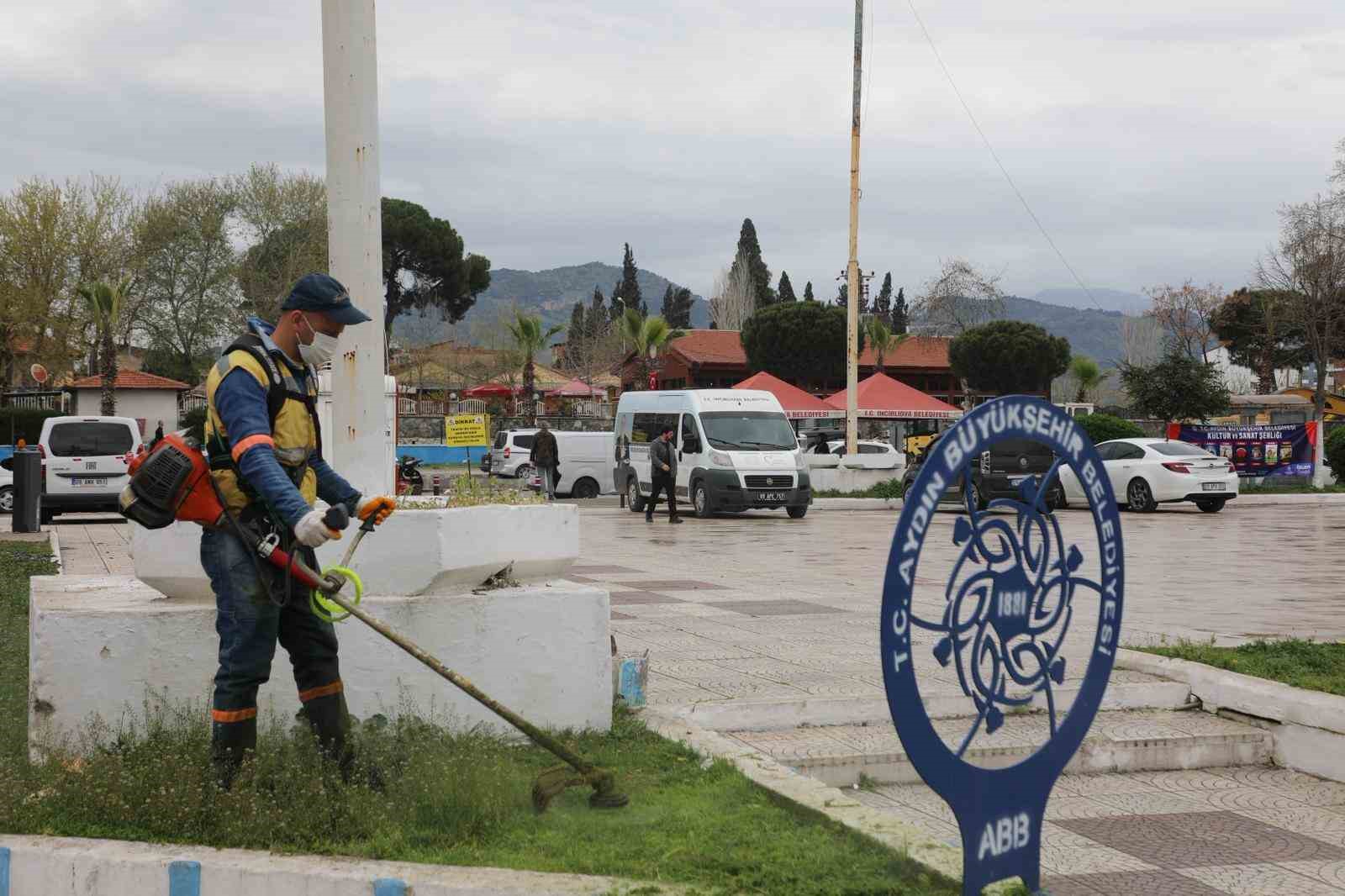 Aydın Büyükşehir’den Germencik ve İncirliova’da yeşil alan çalışması
