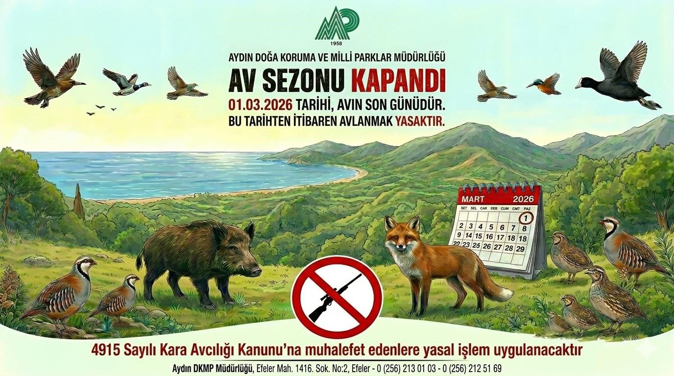 Aydın’da av sezonu sona erdi
