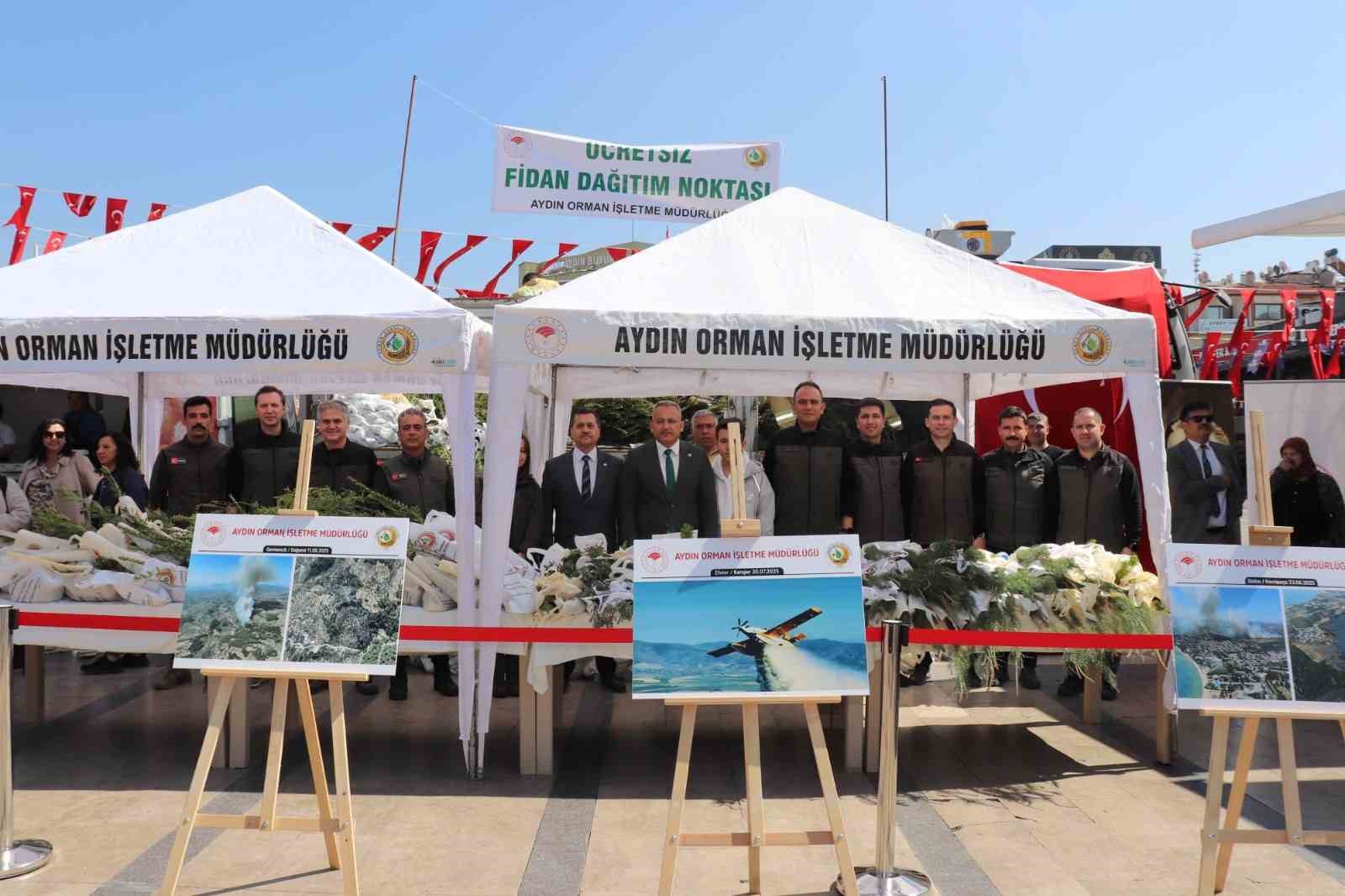 Aydın’da Orman Haftası kapsamında 6 bin fidan ücretsiz dağıtıldı
