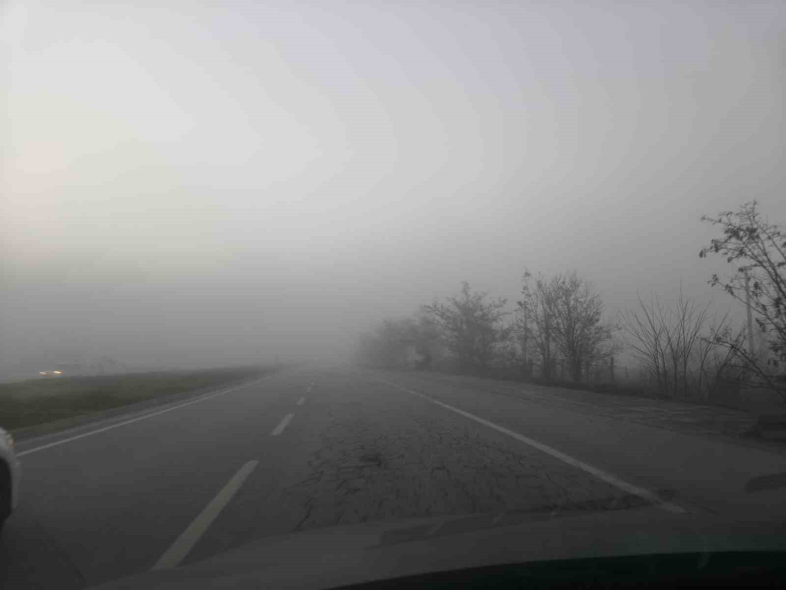 Aydın’da sis sürücülere zor anlar yaşatıyor
