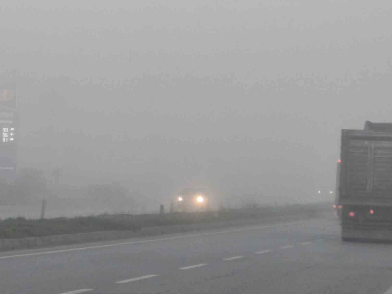 Aydın’da sis sürücülere zor anlar yaşatıyor
