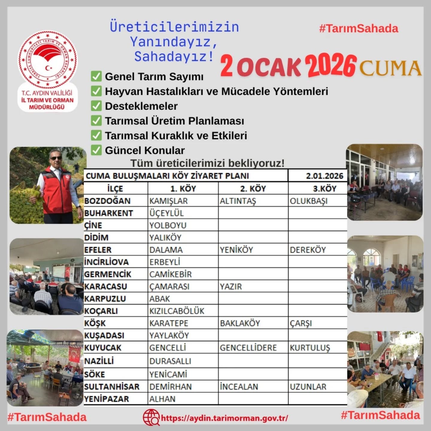 Aydın’da ’Tarım Sahada’ buluşmaları sürüyor
