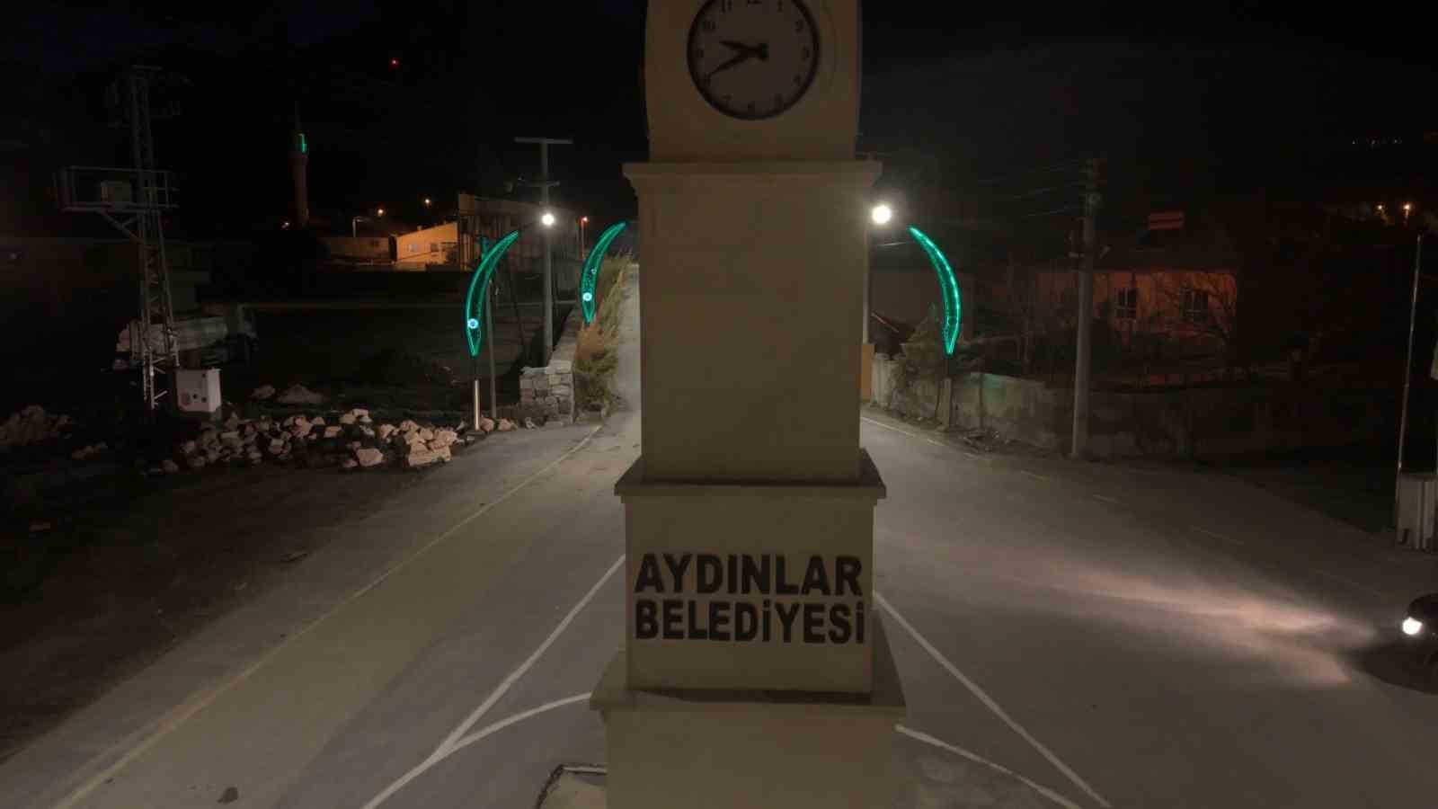 Aydınlatma çalışmasıyla Aydınlar beldesinin çehresi değişti
