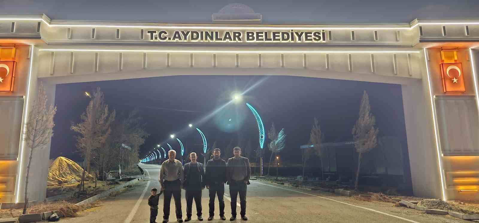 Aydınlatma çalışmasıyla Aydınlar beldesinin çehresi değişti
