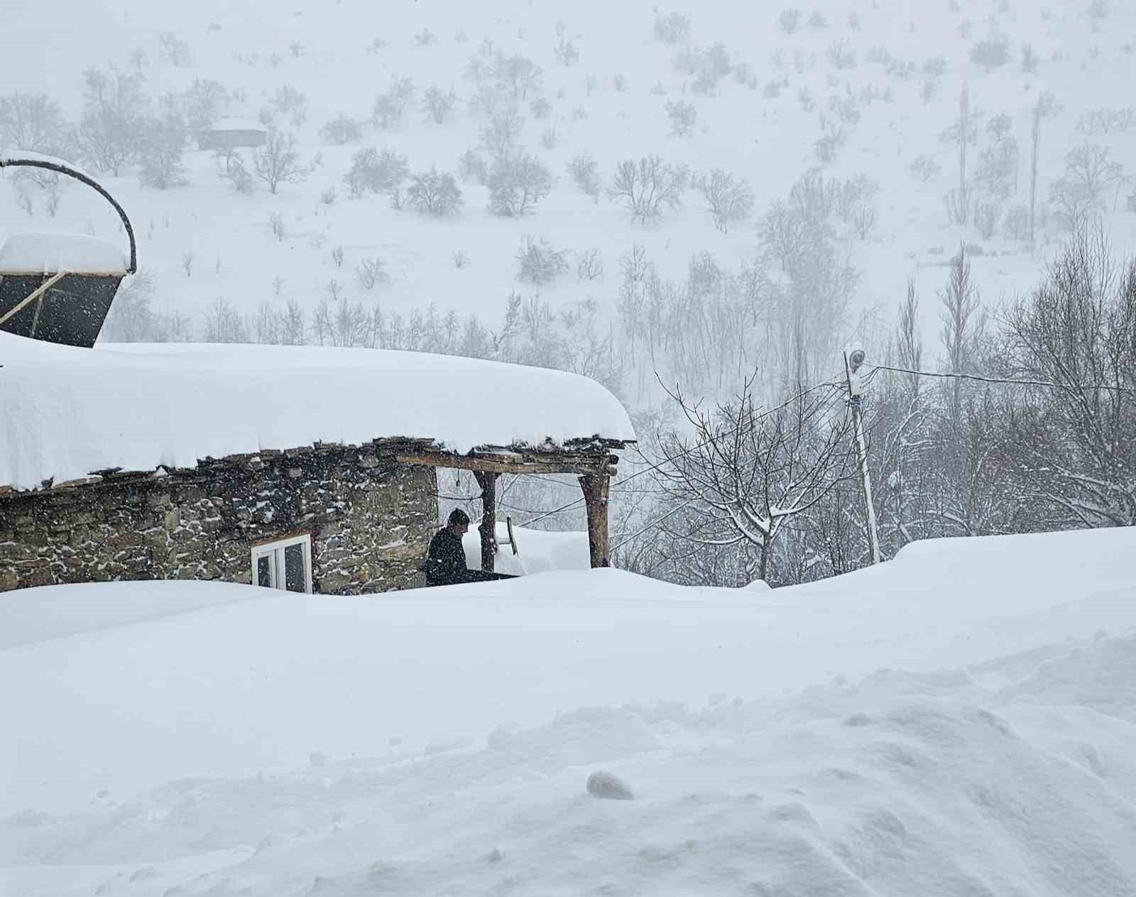 Bahçesaray’da 71 yerleşim yerinin yolu kardan kapalı
