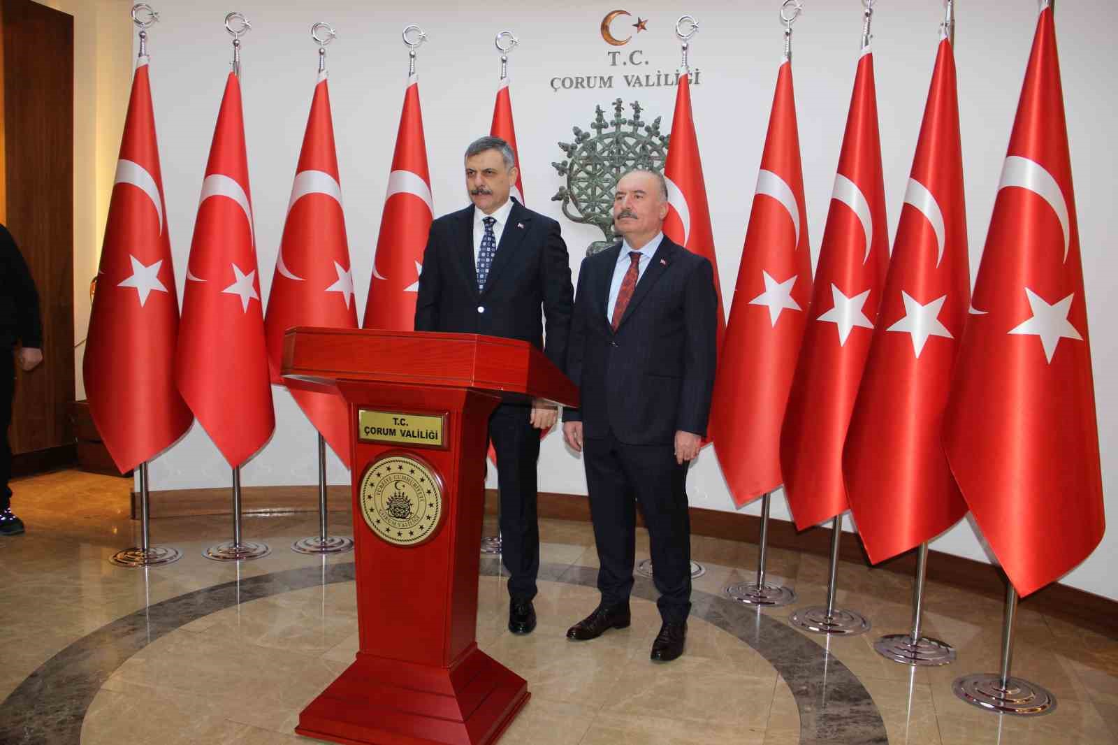 Bakan Çiftçi, 5 yıl valilik yaptığı Çorum’u ziyaret etti
