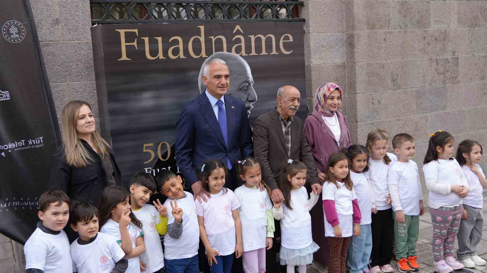 Bakan Ersoy: "Fuadname, hat ve ebruda çok geniş bir penceredir"

