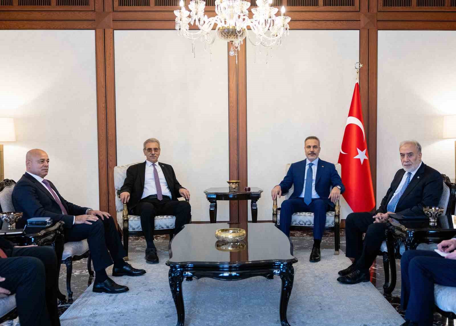 Bakan Fidan, GYUK Başkanı Ali Şaat’ı kabul etti
