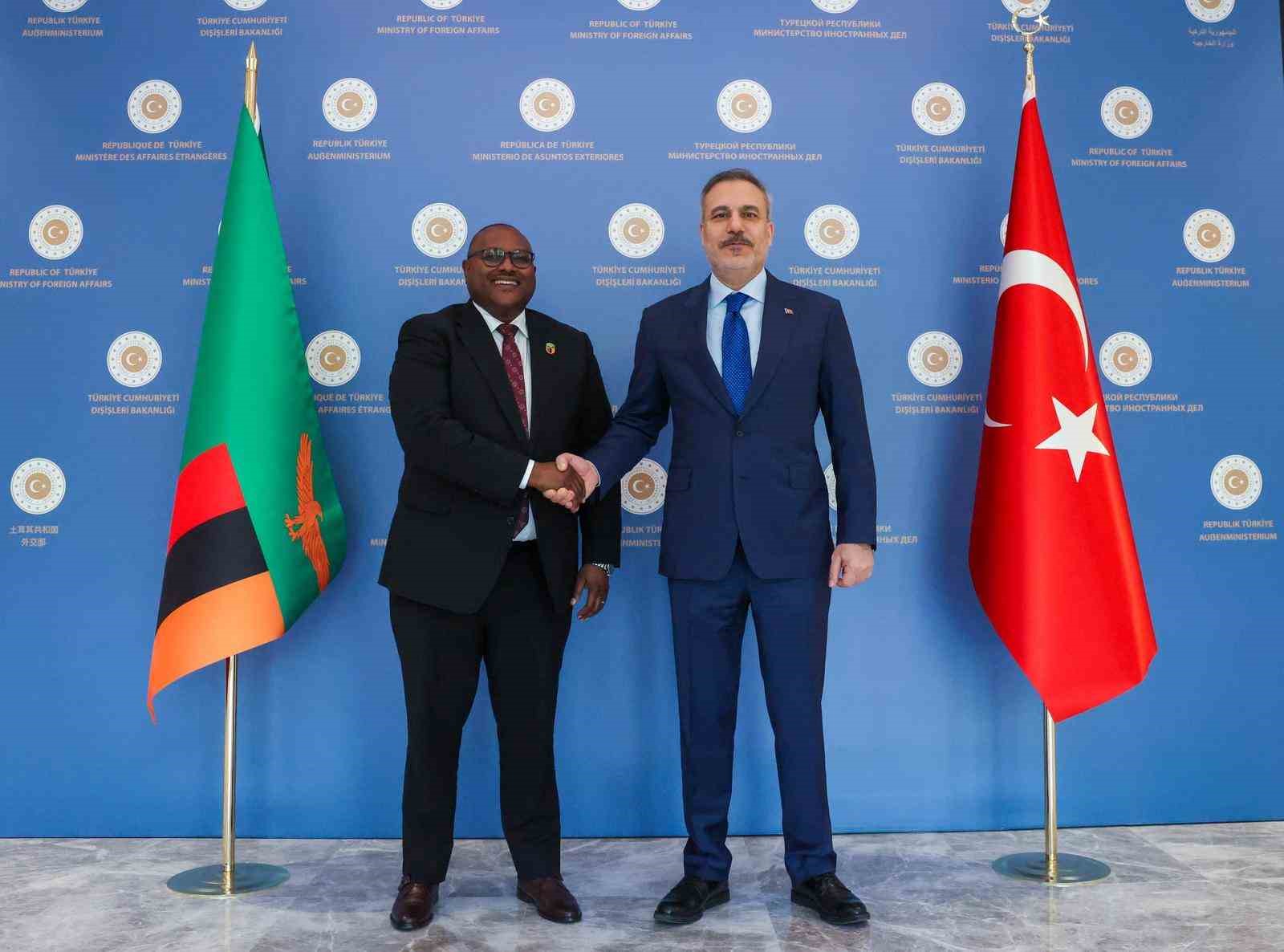 Bakan Fidan, Zambiya Dışişleri Bakanı Haimbe ile bir araya geldi
