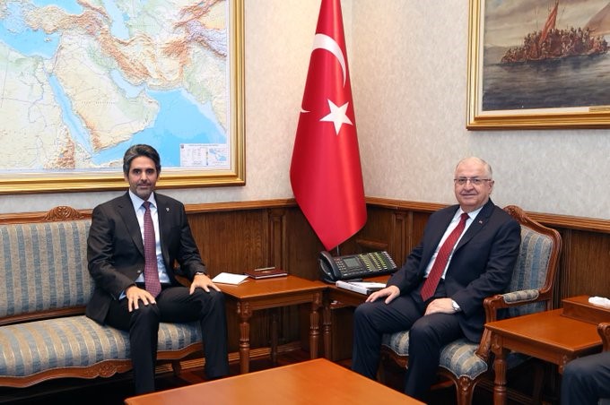 Bakan Güler, Katar Ankara Büyükelçisi Al-Henzab’ı kabul etti
