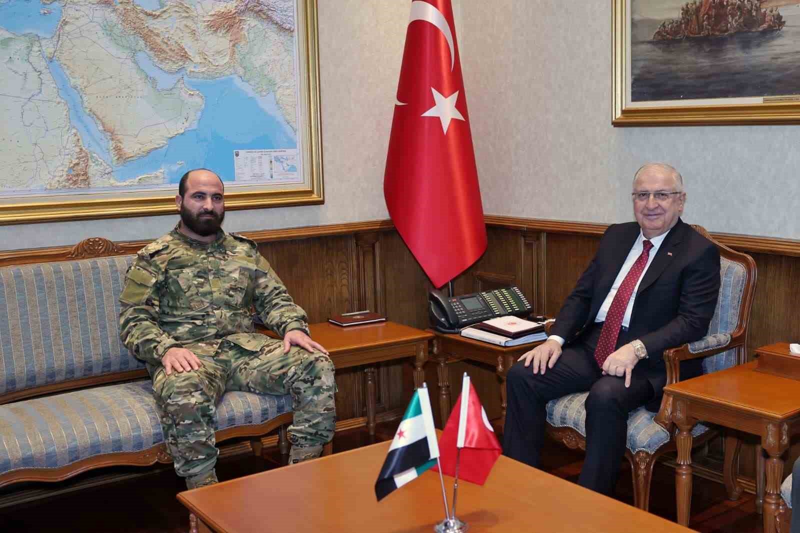 Bakan Güler, Suriye Genelkurmay Başkanı Tümgeneral Nureddin Ali Na’san’ı kabul etti
