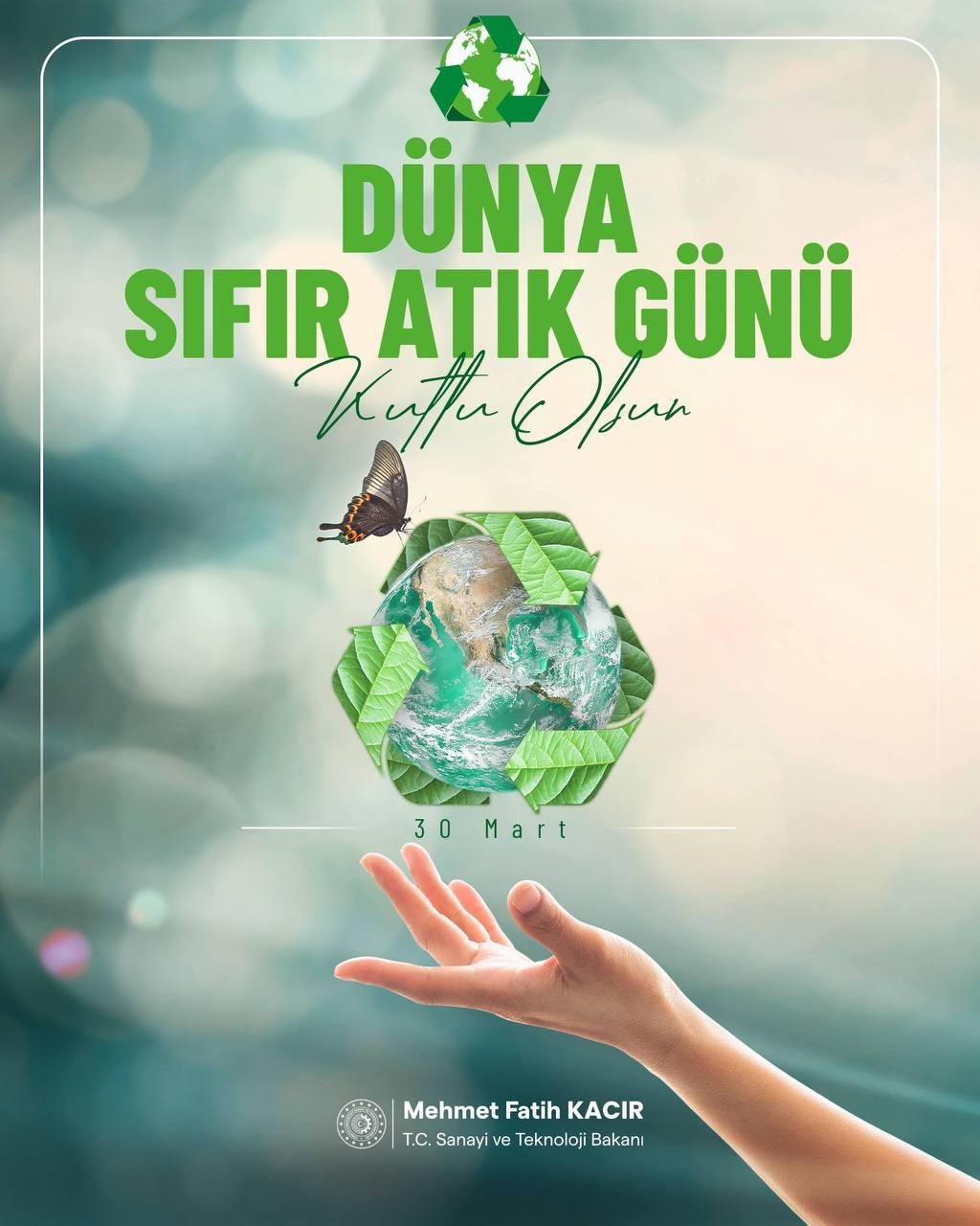 Bakan Kacır: "Daha yaşanabilir ve adil bir dünya için israfı azaltmak, kaynaklara sahip çıkmak ve sorumluluk almak hepimizin ortak görevi"
Bakan Kacır: "Daha yaşanabilir ve adil bir dünya için israfı azaltmak, kaynaklara sahip çıkmak ve sorumluluk almak hepimizin ortak görevi"