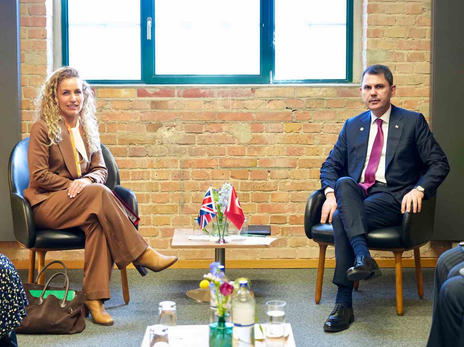 Bakan Kurum, BM İcra Sekreteri Stiell ve İngiliz, Alman ve Japon mevkidaşları ile görüştü
