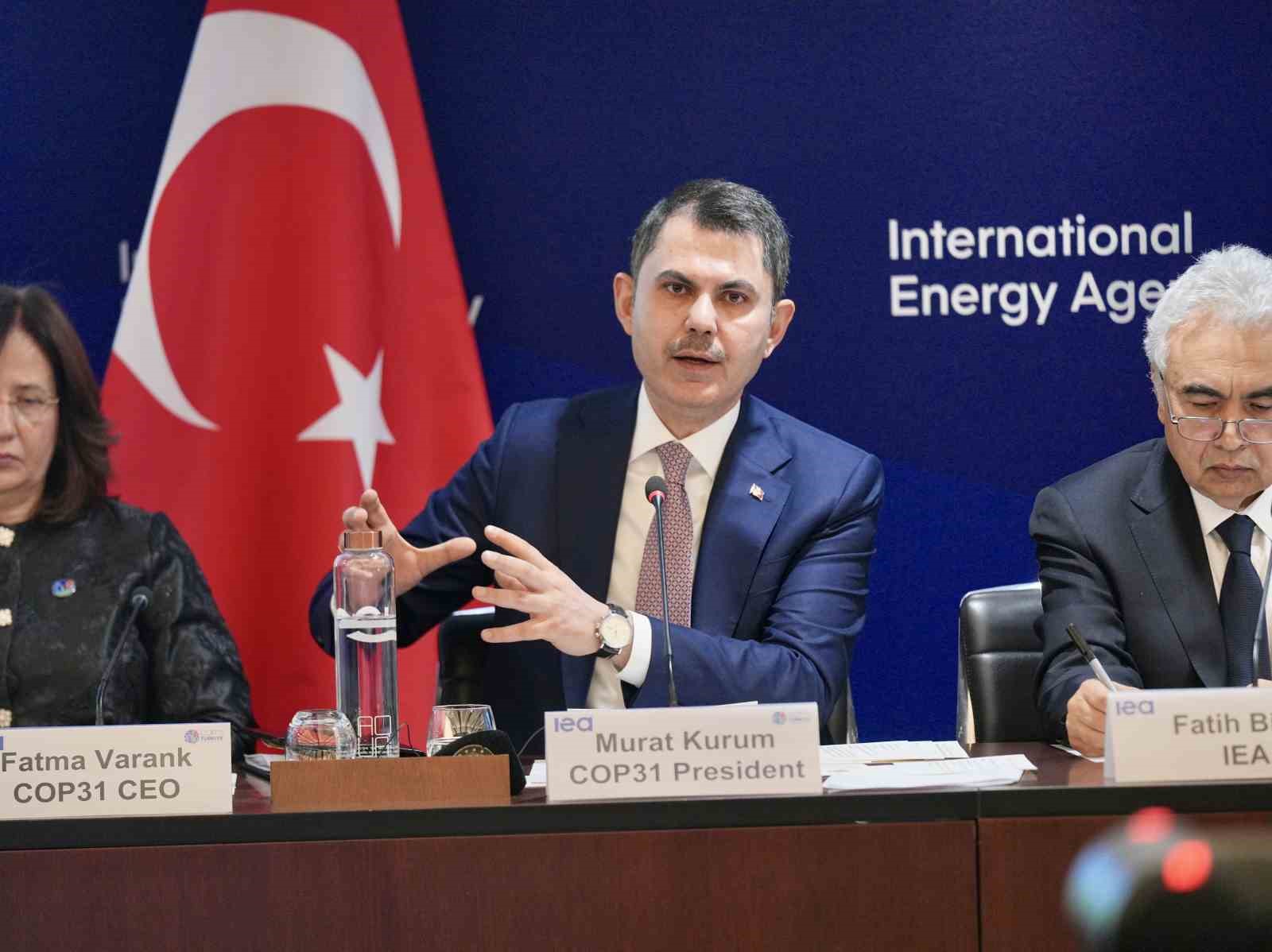 Bakan Kurum: "COP31 eylem gündemimizde enerji arzı güvenliğini önceleyen temalara özellikle yer verdik"
