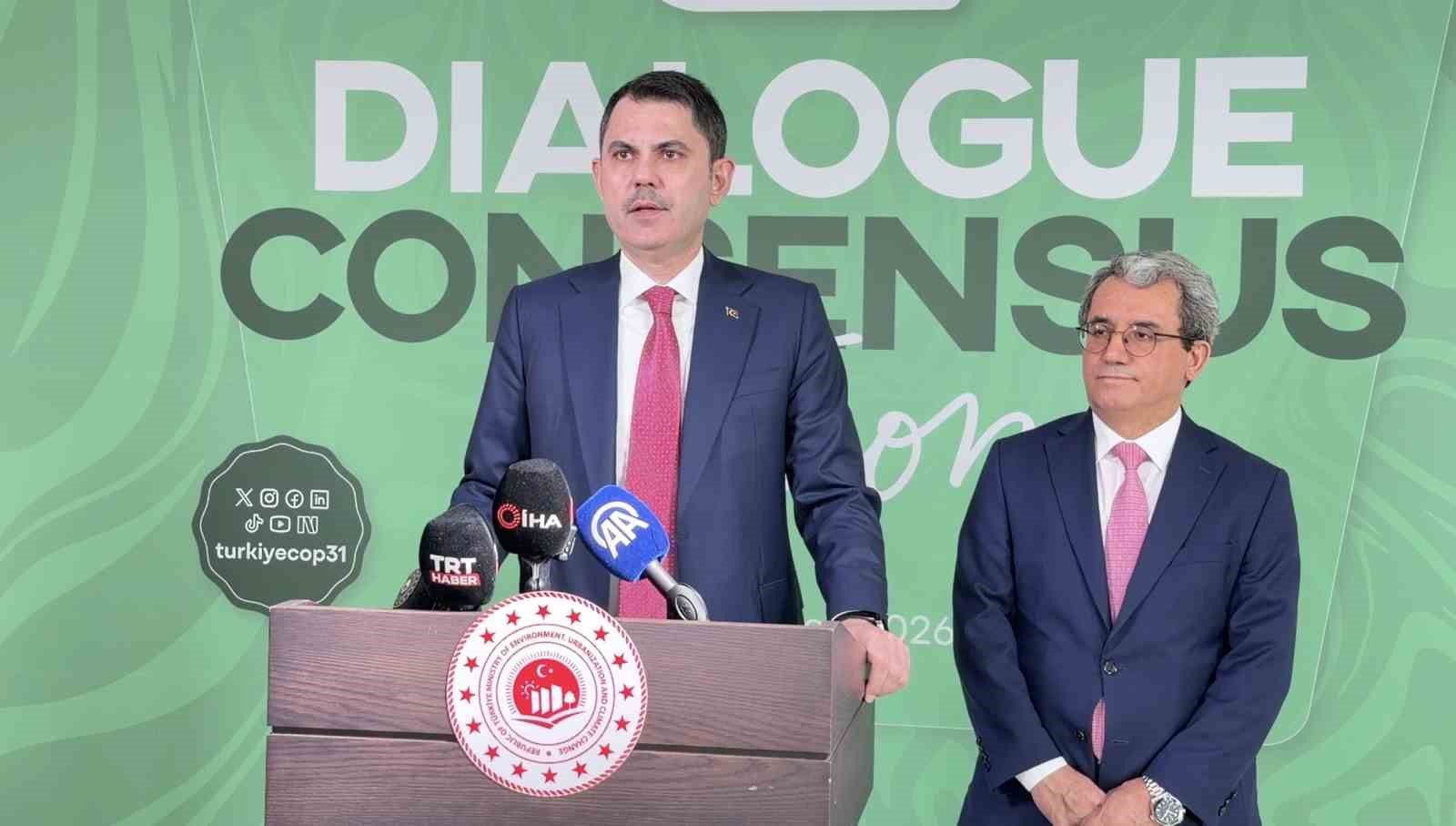 Bakan Kurum: "Ülkeler artık taahhütlerin değil, uygulamaların konuşulduğu bir COP olmasını arzu ediyor"
