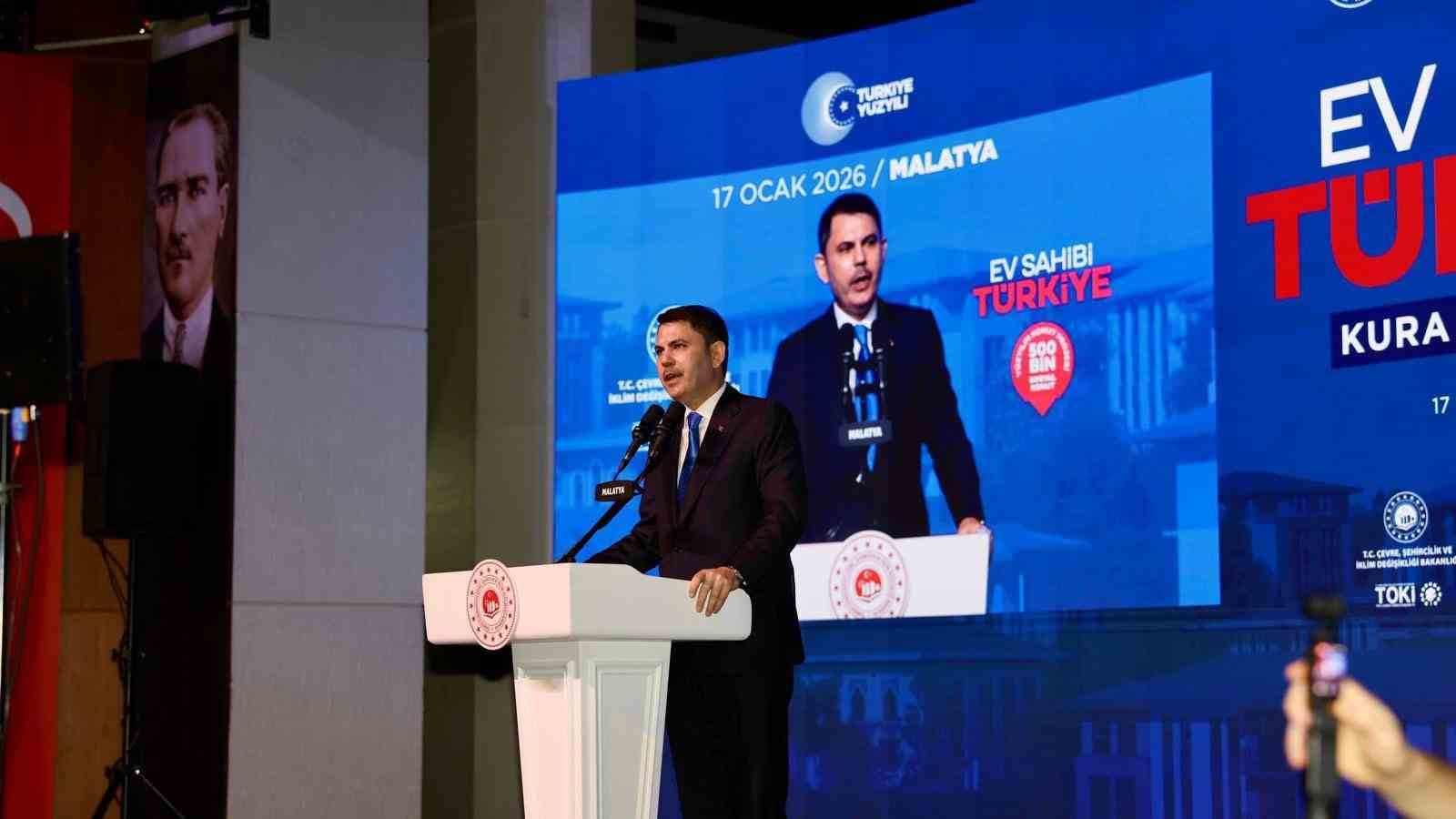 Bakan Kurum: "Yüzyılın Konut Projesi ile Türkiye genelinde 500 bin sosyal konut inşa ediyoruz"
